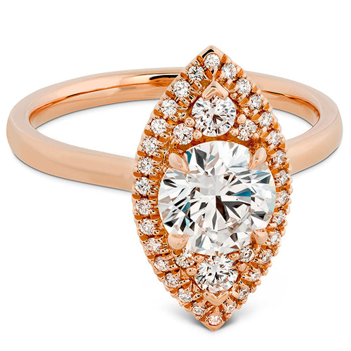 Hearts on Fire Juliette Marquise Halo Engagement Ring - Hearts on Fire