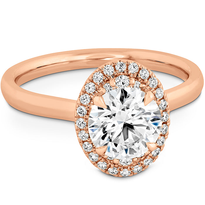 Hearts on Fire Juliette Oval Halo Engagement Ring - Hearts on Fire