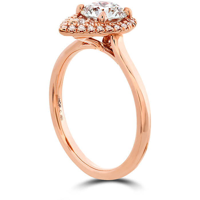 Hearts on Fire Juliette Pear Halo Engagement Ring - Hearts on Fire