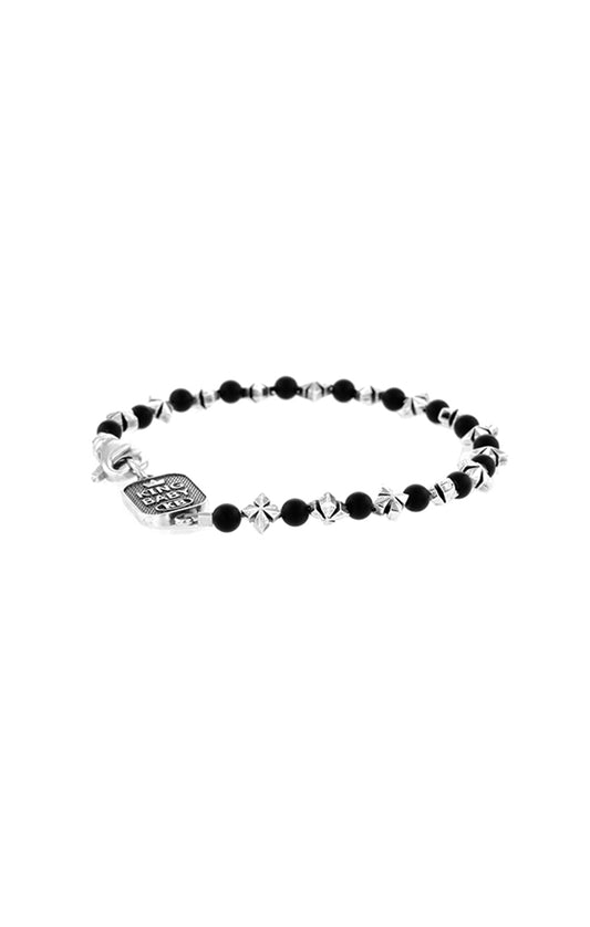 King Baby Mb Cross And Onyx Bracelet - King Baby