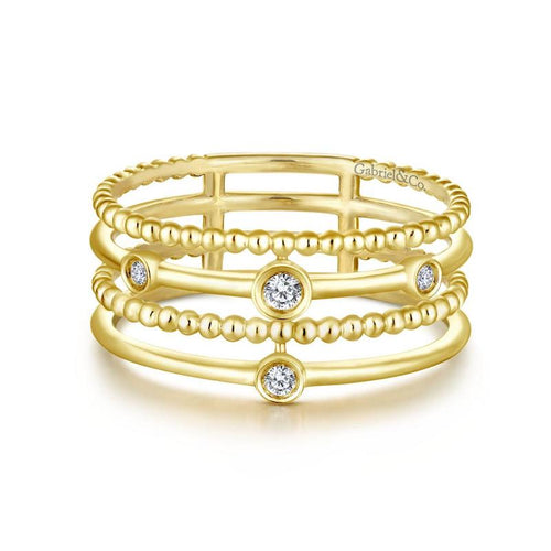 Gabriel & Co. 14k Yellow Gold Constellations Diamond Ring - Gabriel & Co. Fashion