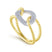 Gabriel & Co. 14k Two Tone Gold Hampton Diamond Ring - Gabriel & Co. Fashion