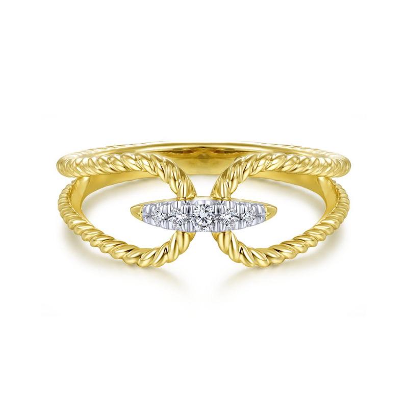 Gabriel & Co. 14k Yellow Gold Hampton Diamond Ring - Gabriel & Co. Fashion