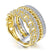 Gabriel & Co. 14k Two Tone Gold Contemporary Diamond Ring - Gabriel & Co. Fashion