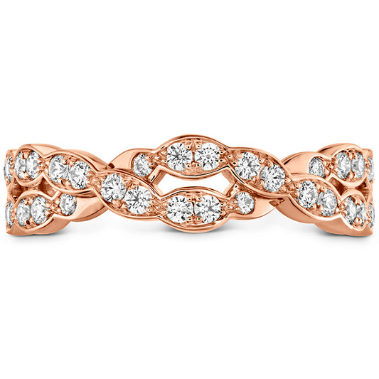 Hearts on Fire Lorelei Floral Dia Double Twist Band - Hearts on Fire