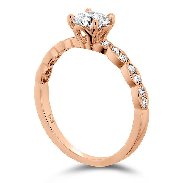 Hearts on Fire Lorelei Floral Engagement Ring-Diamond Band - Hearts on Fire
