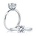 A. Jaffe Cross-Over Four-Prong Solitaire Diamond Engagement Ring - A. Jaffe