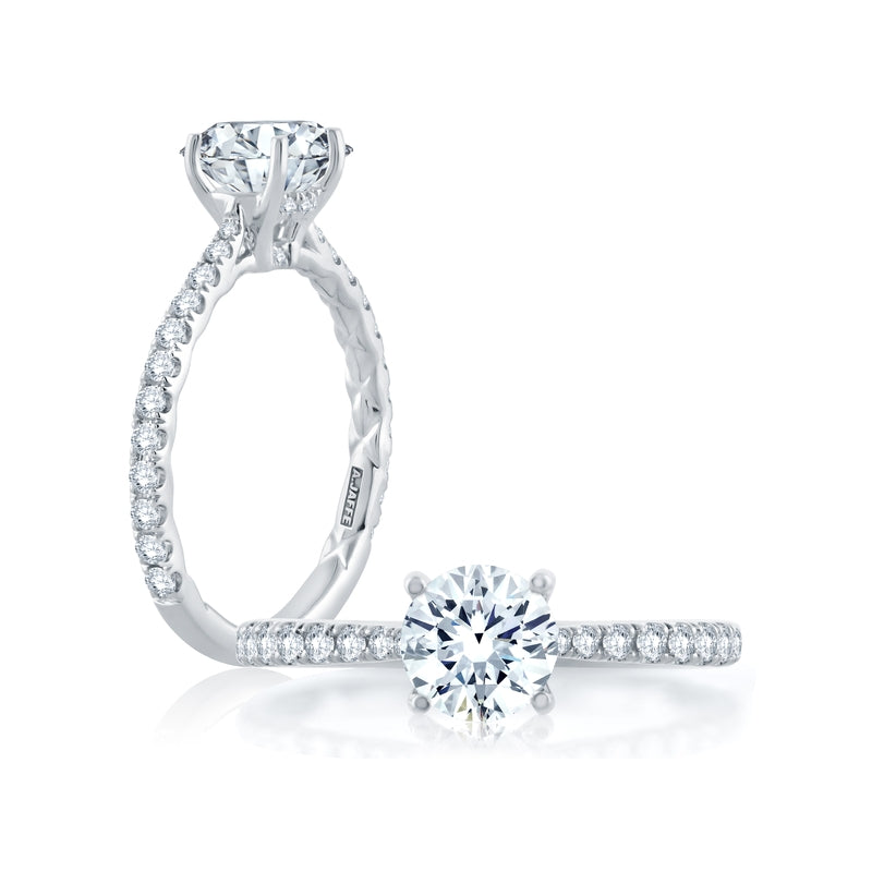 A. Jaffe Four Prong Solitaire Engagement Ring