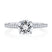 A. Jaffe Four Prong Engagement Ring with Diamond Band - A. Jaffe