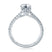 A. Jaffe Round Center Draped Gallery Solitaire Engagement Ring - A. Jaffe