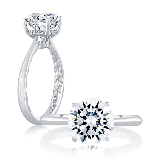 A. Jaffe Solitaire Engagement Ring with Surprise Diamonds - A. Jaffe