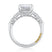 A. Jaffe Brilliant Emerald Diamond Engagement Ring - A. Jaffe