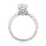 A. Jaffe Hidden Halo Oval Center Diamond Engagement Ring - A. Jaffe