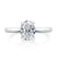 A. Jaffe Classic Solitaire Oval Center Diamond Engagement Ring - A. Jaffe