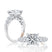 A. Jaffe Four Prong Seven Stone Asscher Diamond Engagement Ring - A. Jaffe