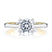 A. Jaffe Elegant Two Tone Round Cut Diamond Engagement Ring - A. Jaffe