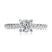 A. Jaffe Modern Two tone Round Center Diamond Engagement Ring with Iconic Quilt Pave Band - A. Jaffe