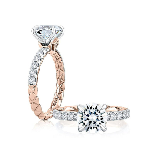 A. Jaffe Duchess Round Diamond Engagement Ring - A. Jaffe