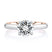 A. Jaffe Two Tone Solitaire Diamond Engagment Ring - A. Jaffe