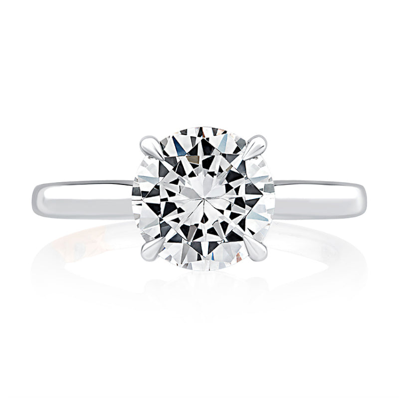 A. Jaffe Four Prong Diamond Engagement Ring - A. Jaffe