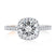 A. Jaffe Modern Round Center Diamond Engagement Ring - A. Jaffe