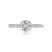 A. Jaffe Hidden Halo Round Center Diamond Engagement Ring with Diamond Band - A. Jaffe