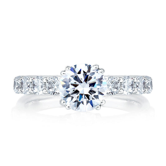 A. Jaffe Timeless Classic Shared Prong Engagement Ring - A. Jaffe