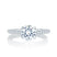 A. Jaffe Micro Pave Round Center Signature A.JAFFE Quilts engagement ring - A. Jaffe