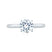 A. Jaffe Round Cut Solitaire Engagement Ring with Hidden Halo - A. Jaffe