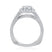 A. Jaffe Triple Split Shank Halo Round Cut Diamond engagement ring - A. Jaffe