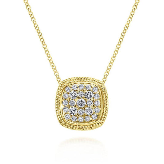 Gabriel & Co. 14k Yellow Gold Hampton Diamond Necklace - Gabriel & Co. Fashion