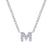 Gabriel & Co. 14k White Gold Lusso Diamond Initial Necklace - Gabriel & Co. Fashion
