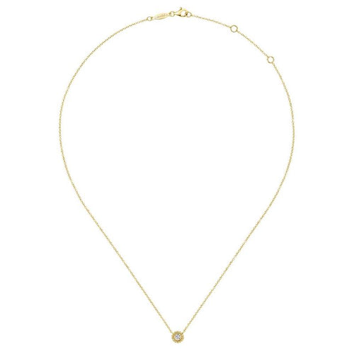 Gabriel & Co. 14k Yellow Gold Bujukan Diamond Necklace - Gabriel & Co. Fashion