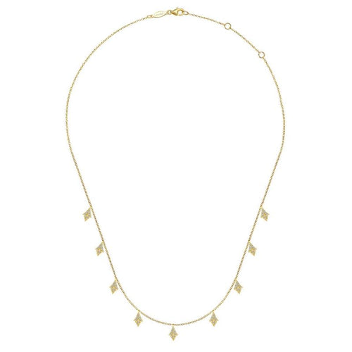 Gabriel & Co. 14k Yellow Gold Kaslique Diamond Necklace - Gabriel & Co. Fashion