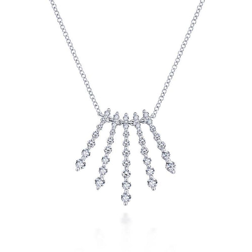 Gabriel & Co. 14k White Gold Kaslique Diamond Necklace - Gabriel & Co. Fashion