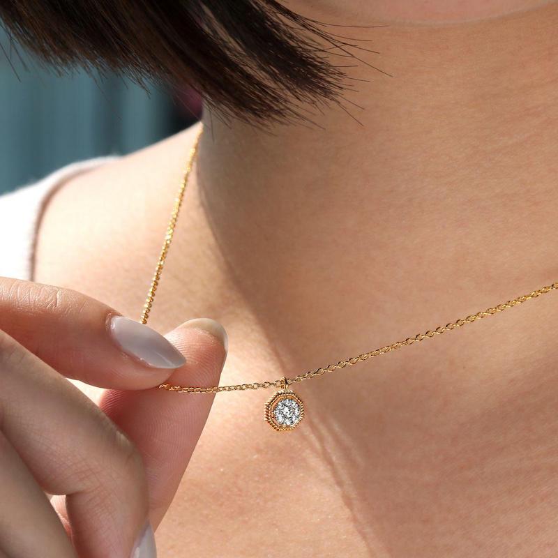 Gabriel & Co. 14k Yellow Gold Contemporary Diamond Necklace - Gabriel & Co. Fashion