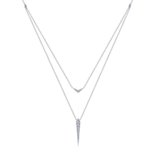 Gabriel & Co. 14k White Gold Kaslique Diamond Necklace - Gabriel & Co. Fashion