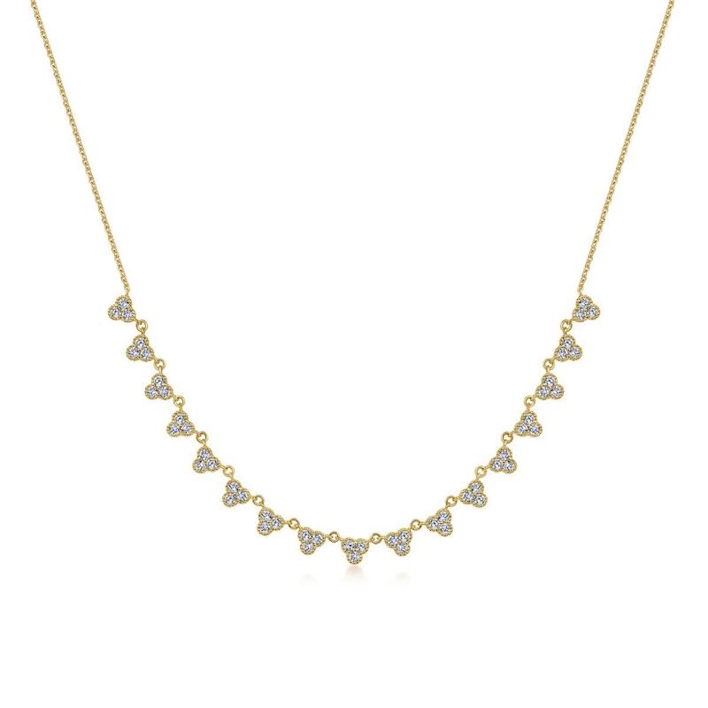 Gabriel & Co. 14k Yellow Gold Lusso Diamond Necklace - Gabriel & Co. Fashion