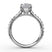 Fana Classic Oval Diamond Solitaire Engagement Ring With Hidden Pave Halo - Fana