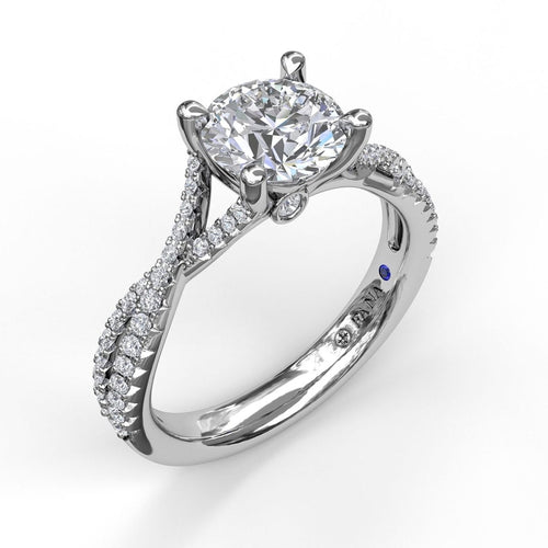 Fana Twist Diamond Engagement Ring - Fana