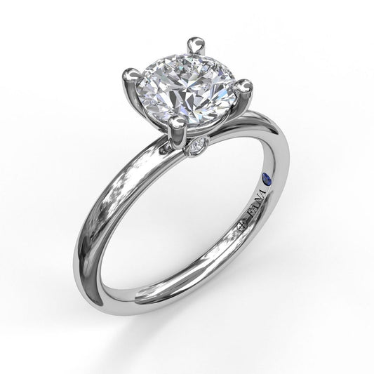 Fana Classic Round Cut Solitaire Engagement Ring - Fana