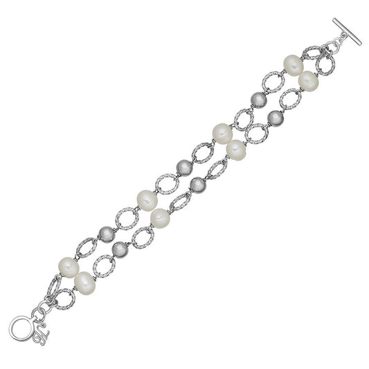 Honora Sterling Silver Chain Reaction Bracelet - Honora