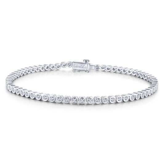 Gabriel & Co. 14k White Gold Lusso Diamond Tennis Bracelet - Gabriel & Co. Fashion