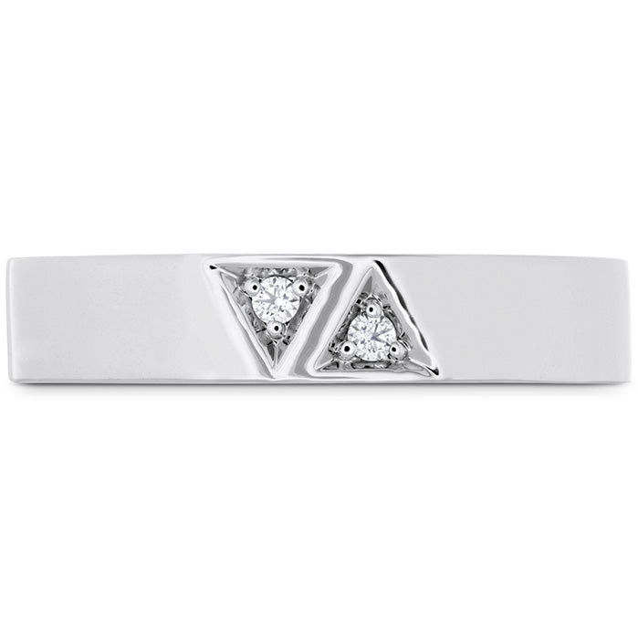 Hearts on Fire Triplicity Triangle Double Diam Band 4mm - Hearts on Fire