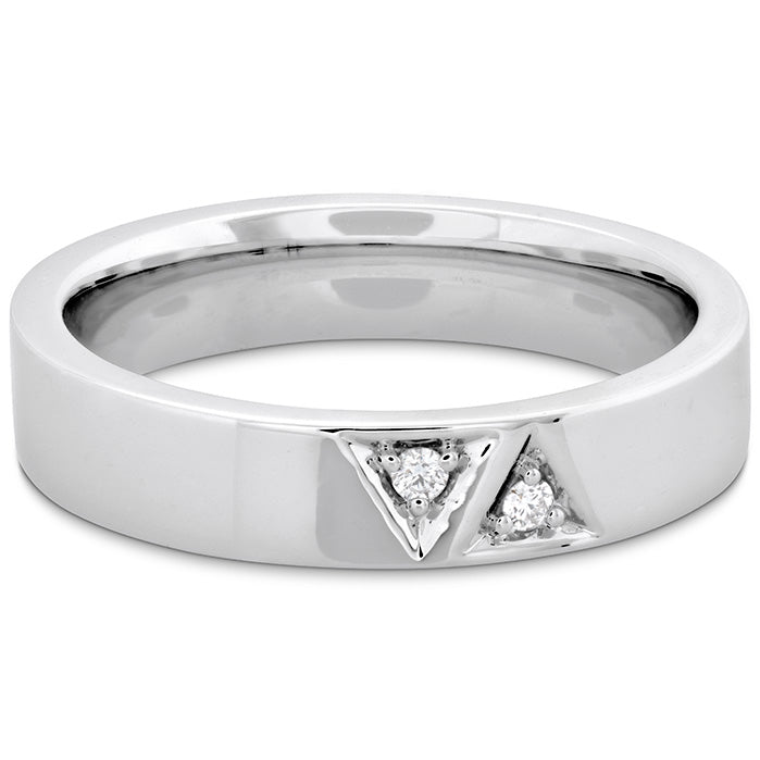 Hearts on Fire Triplicity Triangle Double Diam Band 4mm - Hearts on Fire
