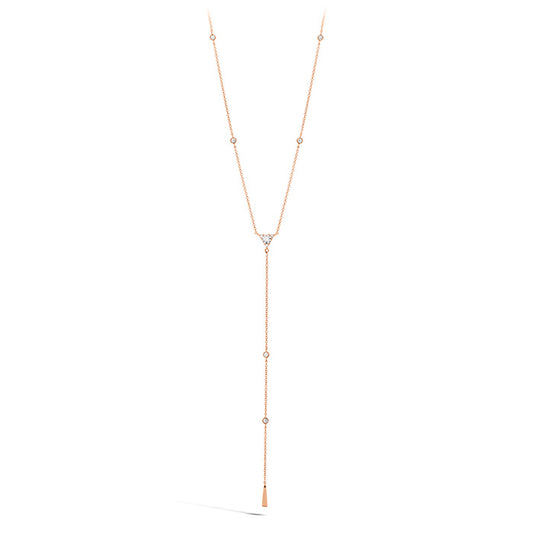 Hearts on Fire Triplicity Triangle Lariat Necklace - Hearts on Fire