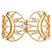 Hearts on Fire Triplicity Golden Cuff - Hearts on Fire