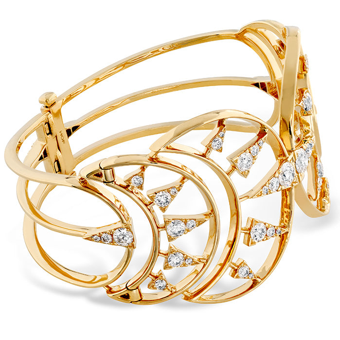 Hearts on Fire Triplicity Golden Cuff - Hearts on Fire