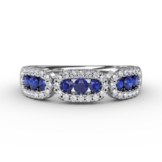 Fana Petite And Precious Sapphire And Diamond Ring - Fana