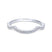 Gabriel & Co. 14k White Gold Contemporary Curved Wedding Band - Gabriel & Co.